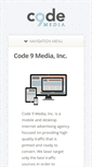 Mobile Screenshot of code9media.com